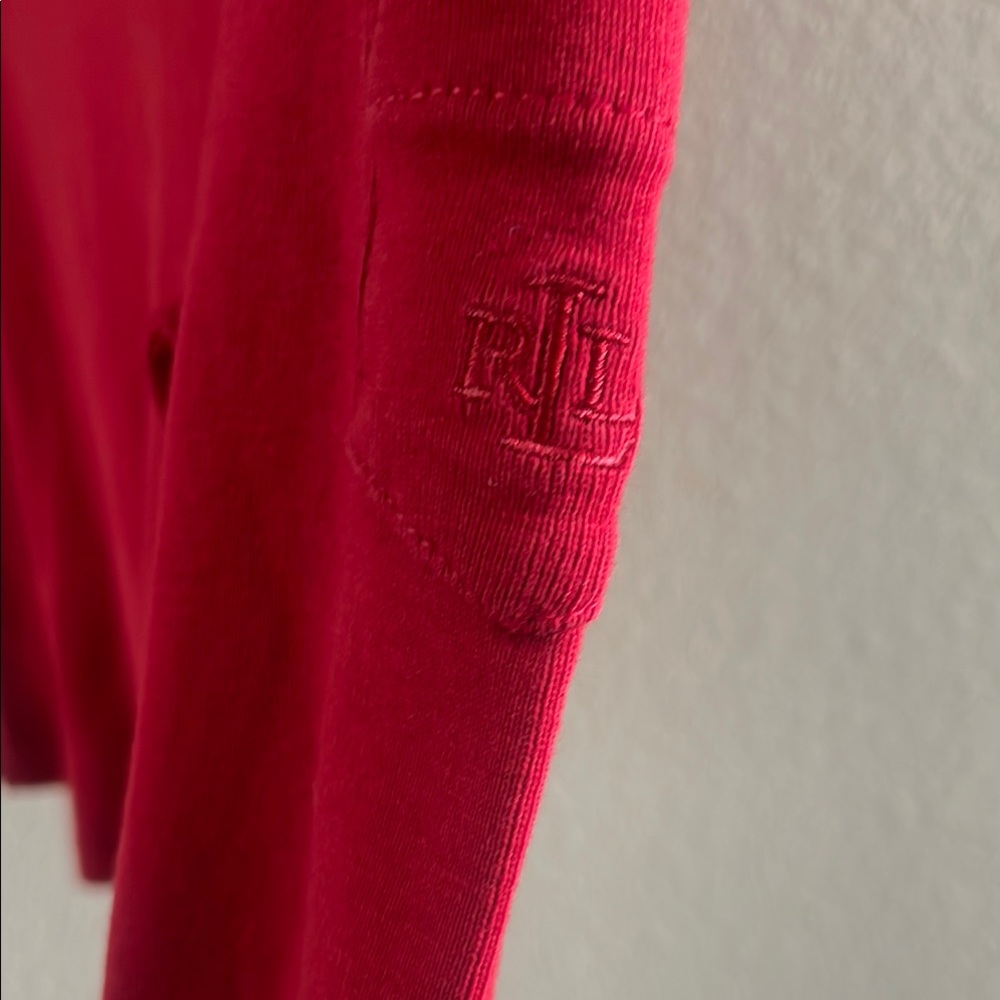 Lauren Ralph Lauren Petite Red Top - Picture 5 of 10